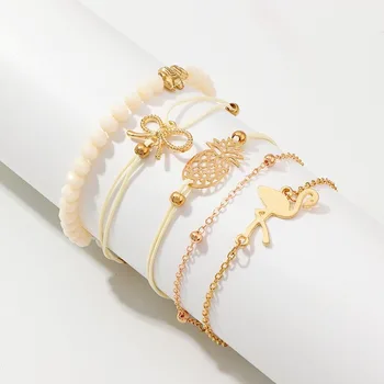 HWASY1804 European And American-Style New Women's Clothing Accessories Beach-Style Hot Summer Flamingo Pineapple Bracelet Set
HWASY1804 European And American-Style New Women's Clothing Accessories Beach-Style Hot Summer Flamingo Pineapple Bracelet Set