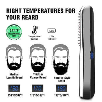 Beard Straightener for Men, Fast Straight Beard Comb Straightener for Hair and Beard, Voltage Beard Straightener Brush for Men 
Beard Straightener for Men, Fast Straight Beard Comb Straightener for Hair and Beard, Voltage Beard Straightener Brush for Men