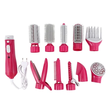 Comb Electric 10 in 1 Multi-Function Hair Curler Styling Tool Stick Dryer Set Curling Pliers-rose Red EU Plug
Comb Electric 10 in 1 Multi-Function Hair Curler Styling Tool Stick Dryer Set Curling Pliers-rose Red EU Plug