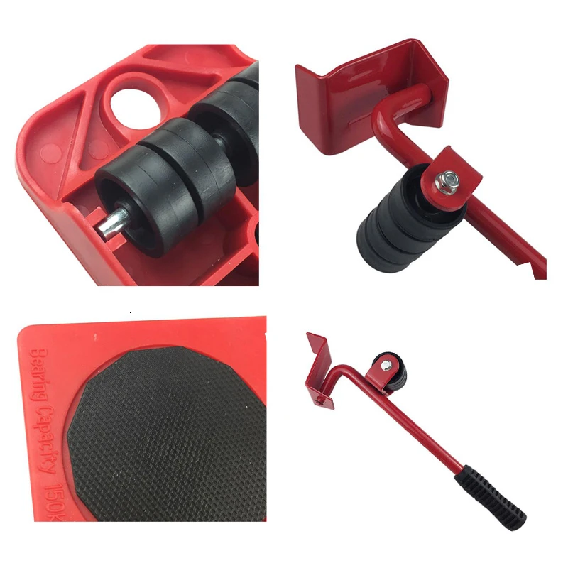 Furniture Lifter 5Pcs Sliders Kit Profession Heavy Furniture Roller Move Tool Set Wheel Bar Mover Device Max Up for 100Kg/220Lbs
Furniture Lifter 5Pcs Sliders Kit Profession Heavy Furniture Roller Move Tool Set Wheel Bar Mover Device Max Up for 100Kg/220Lbs