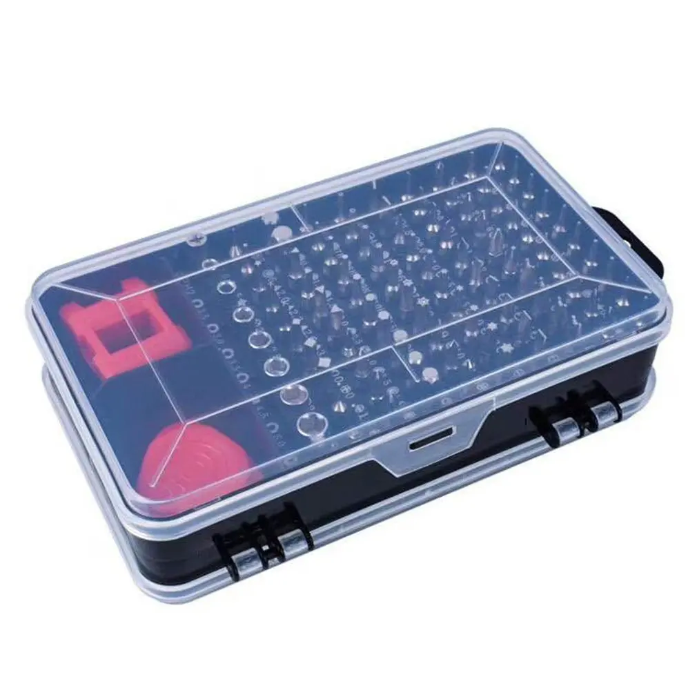 Multifunctional watch mobile phone computer disassemble and repair tool with metal handle 110 in 1 Combination packages
Multifunctional watch mobile phone computer disassemble and repair tool with metal handle 110 in 1 Combination packages