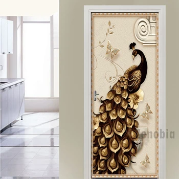 3D Door Sticker Art Embossed Butterfly Peacock Mural Living Room Decor Wallpaper Self Adhesive Decals Waterproof Wall Sticker
3D Door Sticker Art Embossed Butterfly Peacock Mural Living Room Decor Wallpaper Self Adhesive Decals Waterproof Wall Sticker