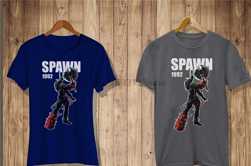 Spawn 1982 Тодд МакФарлейн Спортивная футболка с персонажами из комиксов GrayCharcoal