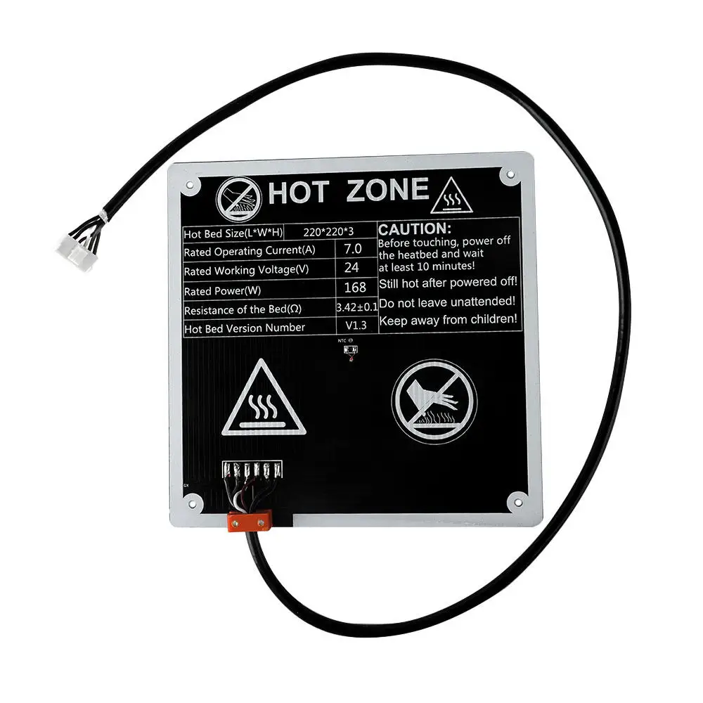 Anet 24V ET4 220*220*3 мм нагревательная пластина с подогревом, алюминиевая подложка, платформа, Горячая кровать для ET4 3d принтер, heatкровать, DIY части
Anet 24V ET4 220*220*3 мм нагревательная пластина с подогревом, алюминиевая подложка, платформа, Горячая кровать для ET4 3d принтер, heatкровать, DIY части