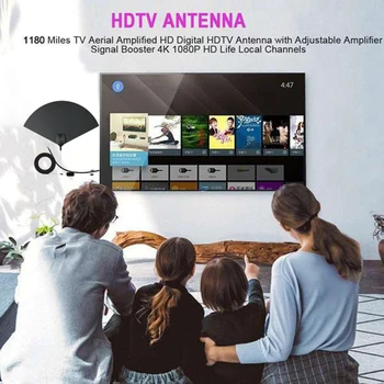 HD Digital TV Antenna Long 50-80 Miles Range Older TV's Indoor Powerful HDTV Amplifier Signal Booster
HD Digital TV Antenna Long 50-80 Miles Range Older TV's Indoor Powerful HDTV Amplifier Signal Booster