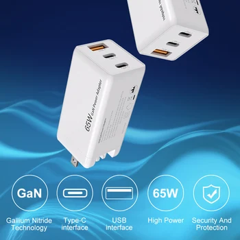 65W USB C Charger with 3 Port Type C Fast Charger Adapter Power Delivery Foldable Chargers Adapter for Phone and Laptop H-best
65W USB C Charger with 3 Port Type C Fast Charger Adapter Power Delivery Foldable Chargers Adapter for Phone and Laptop H-best