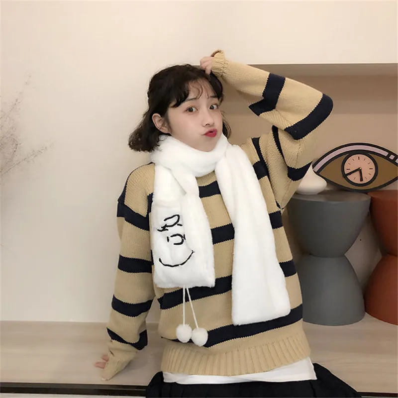 Cartoon Plush Scarves Women cute Warm Winter Scarf Female Kerchief Scarvesr Faux Fur Scarf pink red khaki color
Cartoon Plush Scarves Women cute Warm Winter Scarf Female Kerchief Scarvesr Faux Fur Scarf pink red khaki color