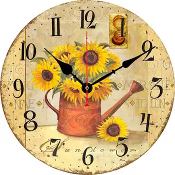 Wall Clock 16 Inch Vintage Flower&Fruit Cup Simple Style, Numerals Design Quiet Non-Ticking Wooden Round H
Wall Clock 16 Inch Vintage Flower&Fruit Cup Simple Style, Numerals Design Quiet Non-Ticking Wooden Round H