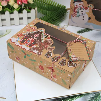 12pcs 22*15*7cm Christmas Muffin Cupcake Cake Box Gift Box Wedding Party Favors Recyclable Box For Christmas Sweets
12pcs 22*15*7cm Christmas Muffin Cupcake Cake Box Gift Box Wedding Party Favors Recyclable Box For Christmas Sweets