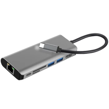 USB C Hub 4K HD 7 in 1 Type C Hub with 4K HDMI SD TF Card Reader USB 3.0 Port RJ45 Multi Hub Splitter for Laptops
USB C Hub 4K HD 7 in 1 Type C Hub with 4K HDMI SD TF Card Reader USB 3.0 Port RJ45 Multi Hub Splitter for Laptops