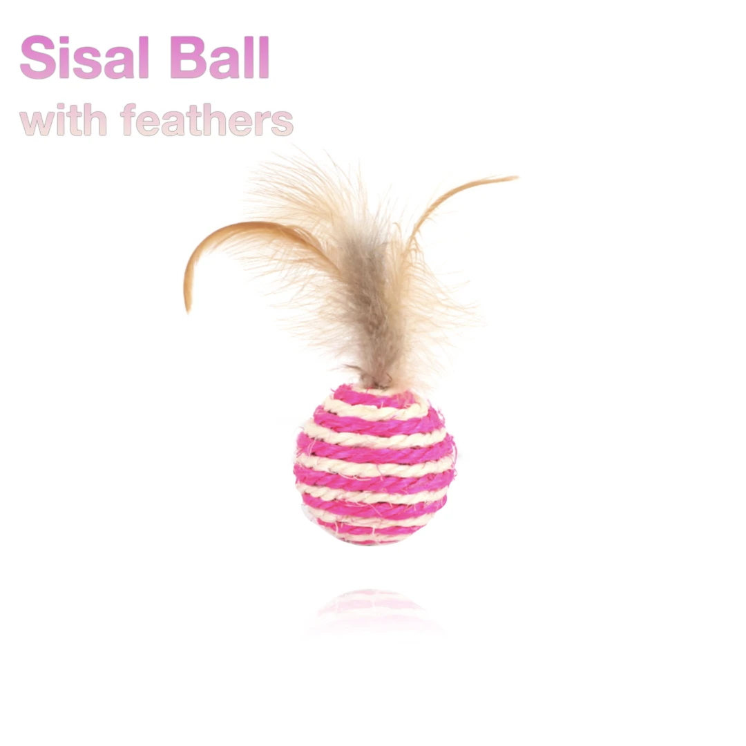 Sisal Feather funny Dog Toy ball goods for cats Interactive pet toys For Cats Pet Ball kitten Games Toys by cat Pets supplies
Sisal Feather funny Dog Toy ball goods for cats Interactive pet toys For Cats Pet Ball kitten Games Toys by cat Pets supplies