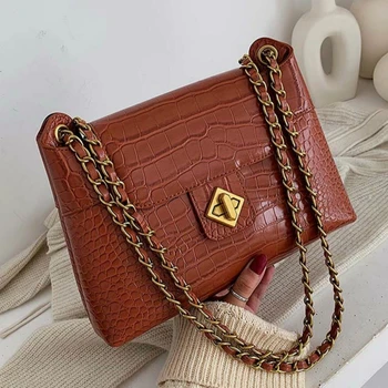 Quality Leather Chain Strap Female Shoulder Bag Stone Pattern Crossbody Bags for Women Solid Color Ladies' Messenger Bag Sac
Quality Leather Chain Strap Female Shoulder Bag Stone Pattern Crossbody Bags for Women Solid Color Ladies' Messenger Bag Sac