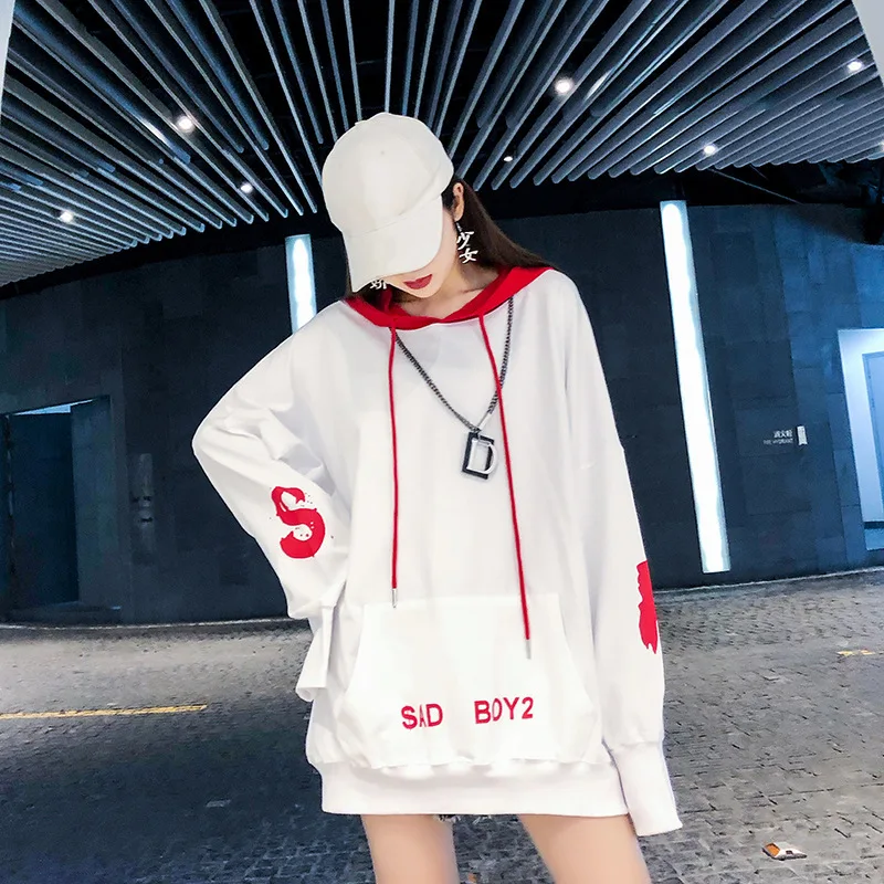 Autumn 2019 New Type Alphabet Printing Comfortable Hat Loose Leisure Age-reducing Sanitary Clothing Sweatshirt Women
Autumn 2019 New Type Alphabet Printing Comfortable Hat Loose Leisure Age-reducing Sanitary Clothing Sweatshirt Women