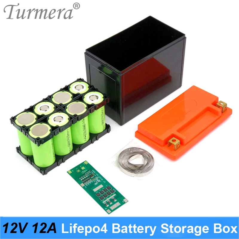 Turmera 12V 32700 Lifepo4 Battery Storage Box 2X4 Holder Nickel with 4S 40A 12.8V Balance BMS for Uninterrupted Power Supply Use
Turmera 12V 32700 Lifepo4 Battery Storage Box 2X4 Holder Nickel with 4S 40A 12.8V Balance BMS for Uninterrupted Power Supply Use