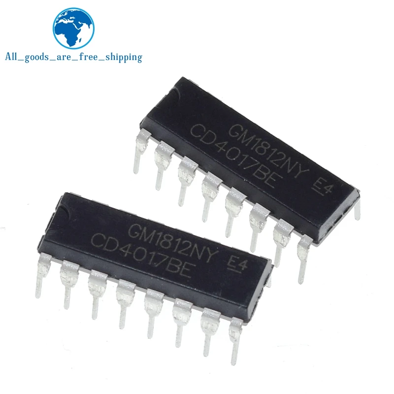 1PCCD4017 CD4017B CD4017BE 4017 DECADE COUNTER DIVIDER IC
