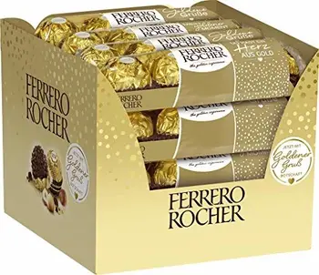 Bombón Ferrero Rocher 4 Unidades 50g
Bombón Ferrero Rocher 4 Unidades 50g
