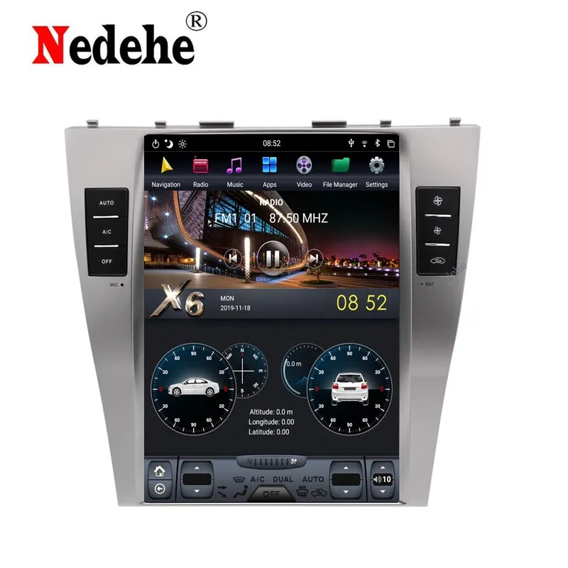 Автомагнитола с GPS-навигацией 2 din Android 9 0 для TOYOTA CAMRY 2007-2011 DVD-плеер кондиционер Wi-Fi