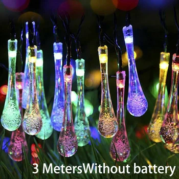 Outdoor 3 Meter 30 LED String Light Garden Patio Yard Landscape Lamp Party Special Water Drop Festival Party
Outdoor 3 Meter 30 LED String Light Garden Patio Yard Landscape Lamp Party Special Water Drop Festival Party