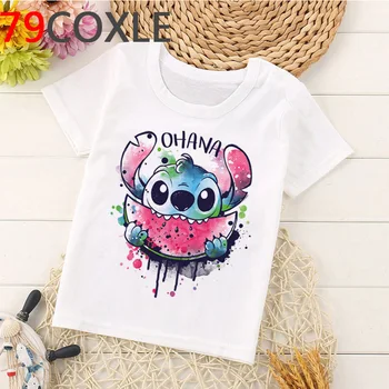 Kawaii Lilo Stitch T Shirt Kids Summer Top Cartoon Children T-shirt Stitch Ohana Funny Anime Graphic Tees Casual Tshirt Children 
Kawaii Lilo Stitch T Shirt Kids Summer Top Cartoon Children T-shirt Stitch Ohana Funny Anime Graphic Tees Casual Tshirt Children