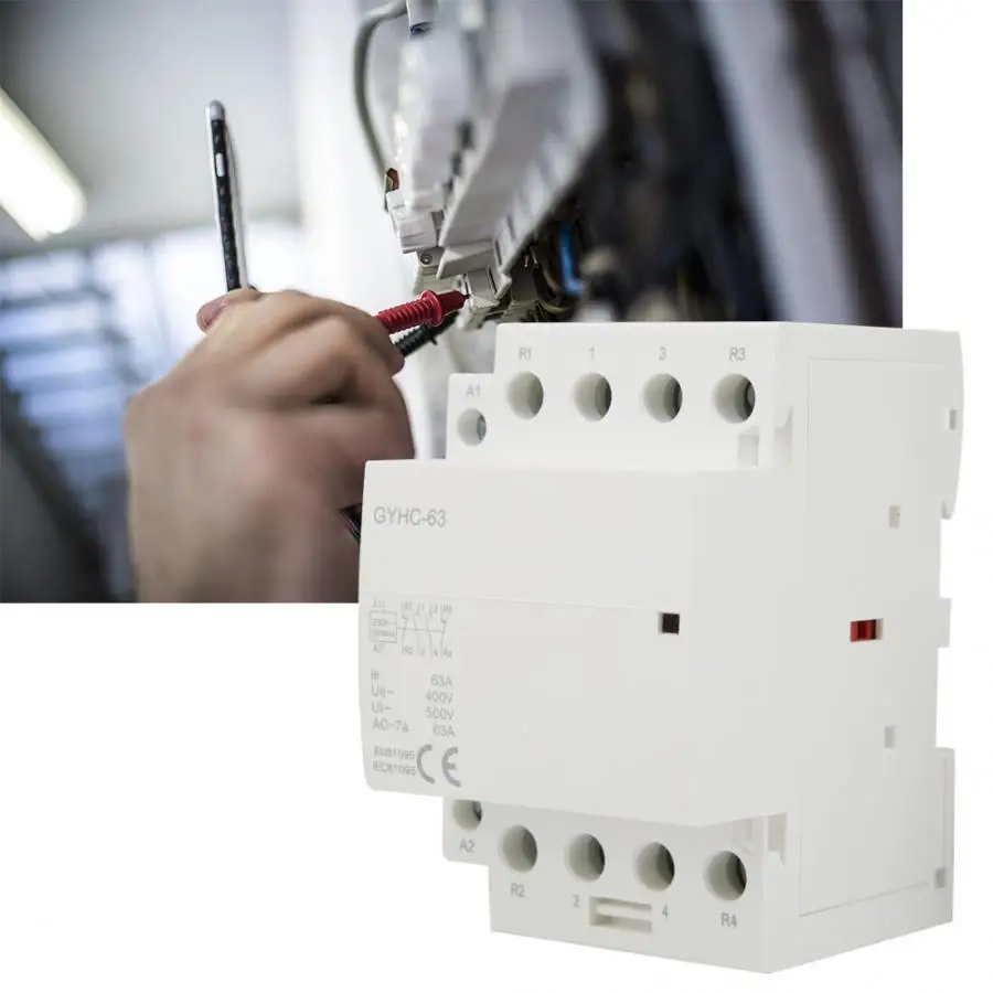 4P AC Contactor 63A 220V 50Hz Mini Household AC Contactor 4NO 2NO 2NC DIN Rail Mounting Household
4P AC Contactor 63A 220V 50Hz Mini Household AC Contactor 4NO 2NO 2NC DIN Rail Mounting Household