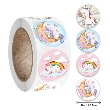 Unicorn Sticker Animals Reward Sticker For Kids Cute Pattern School Teacher Supplies 500pcs/roll 1 Inch Kawaii Encourage Sticker 
Unicorn Sticker Animals Reward Sticker For Kids Cute Pattern School Teacher Supplies 500pcs/roll 1 Inch Kawaii Encourage Sticker