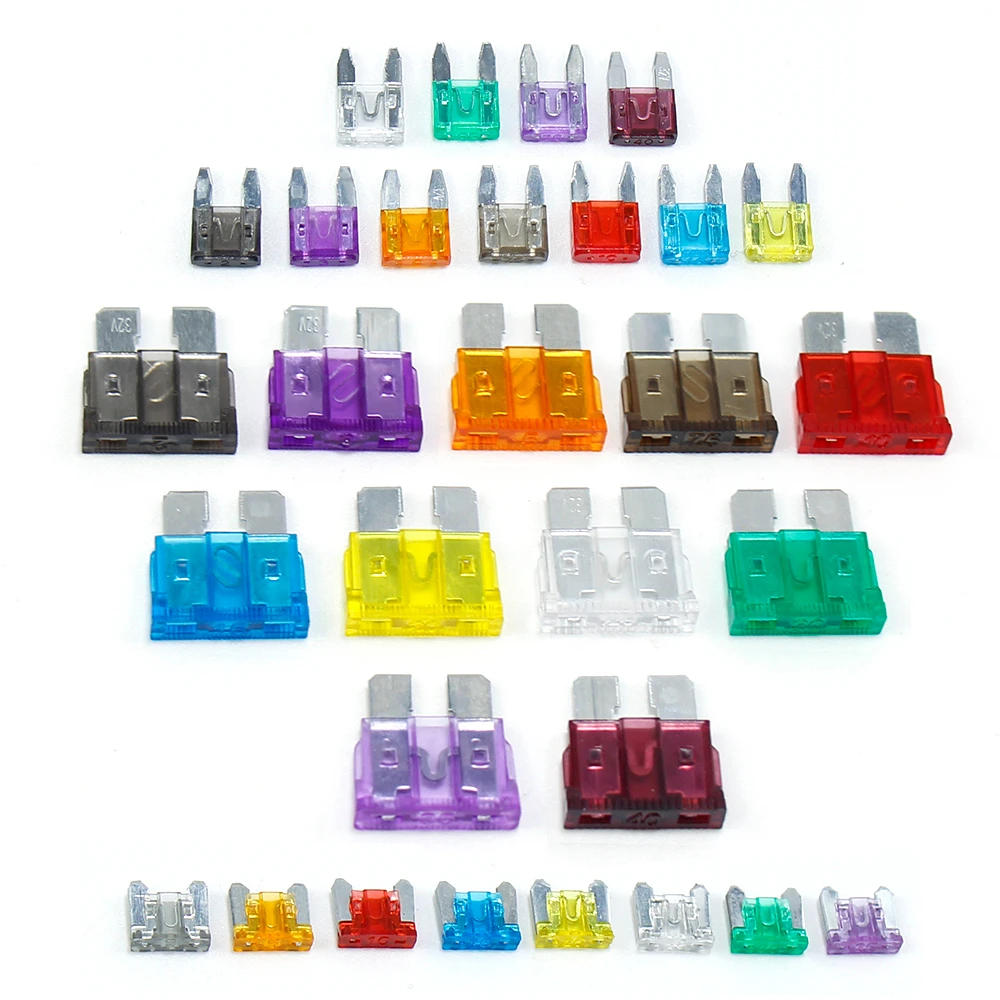 50PCS Car Blade Fuses 2A 3A 5A 7.5A 10A 15A 20A 25A 30A 35A 40A mini small standard Waterproof Fuse Set Truck Auto
50PCS Car Blade Fuses 2A 3A 5A 7.5A 10A 15A 20A 25A 30A 35A 40A mini small standard Waterproof Fuse Set Truck Auto