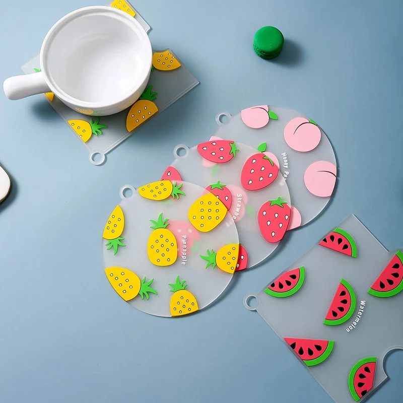 1Pc Pineapple Strawberry Watermelon Peach Fruit Shape PVC Mat Cup Pad Slip Insulation Pad Cup Mat Pad Drink Holder
1Pc Pineapple Strawberry Watermelon Peach Fruit Shape PVC Mat Cup Pad Slip Insulation Pad Cup Mat Pad Drink Holder