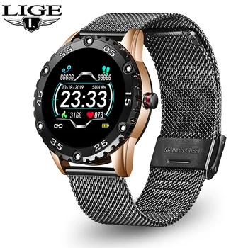 LIGE Pedometer Smart Watch Men Blood Pressure Monitoring Fitness Trancker Health Sport Waterproof Smartwatch for Android Ios
LIGE Pedometer Smart Watch Men Blood Pressure Monitoring Fitness Trancker Health Sport Waterproof Smartwatch for Android Ios