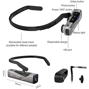 ORDRO EP7 4K Camcorder Head Wearable Video Camera 60Fps APP Control with 64G Micro-SD Card, Remote Control,Carrying Case
ORDRO EP7 4K Camcorder Head Wearable Video Camera 60Fps APP Control with 64G Micro-SD Card, Remote Control,Carrying Case