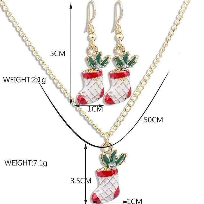 fashion women christmas charm chain pendant jewelry necklace
