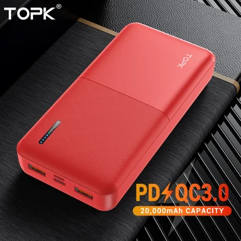 TOPK Power Bank 20000mAh Portable Charging PowerBank 20000 mAh USB PoverBank External Battery Charger For iPhone Xiaomi Mi 9 8
TOPK Power Bank 20000mAh Portable Charging PowerBank 20000 mAh USB PoverBank External Battery Charger For iPhone Xiaomi Mi 9 8