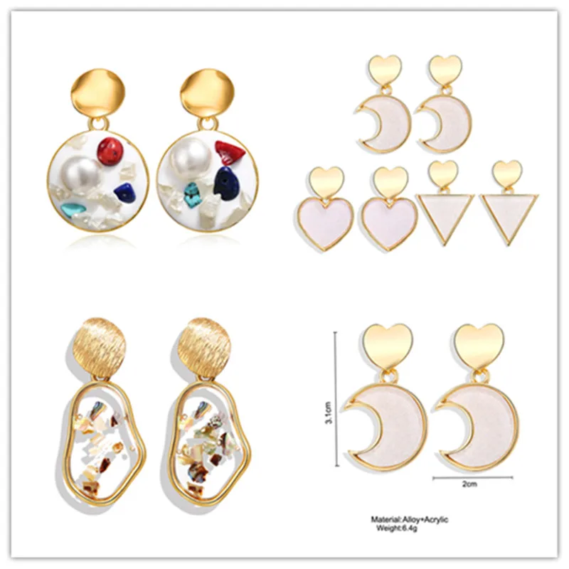 2019 New Earpiece Creative Retro Simple pearl earrings Sequins Acrylic Ear Nail For Women earrings
2019 New Earpiece Creative Retro Simple pearl earrings Sequins Acrylic Ear Nail For Women earrings