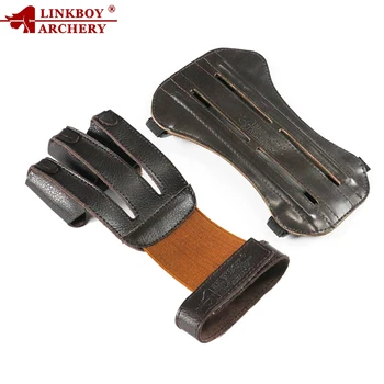 1pc Linkboy Archery 3 Finger Gloves Arm Guard 19CM 100% Pure Ox Leather Protection Archery Protective Gloves Hunting Shooting
1pc Linkboy Archery 3 Finger Gloves Arm Guard 19CM 100% Pure Ox Leather Protection Archery Protective Gloves Hunting Shooting