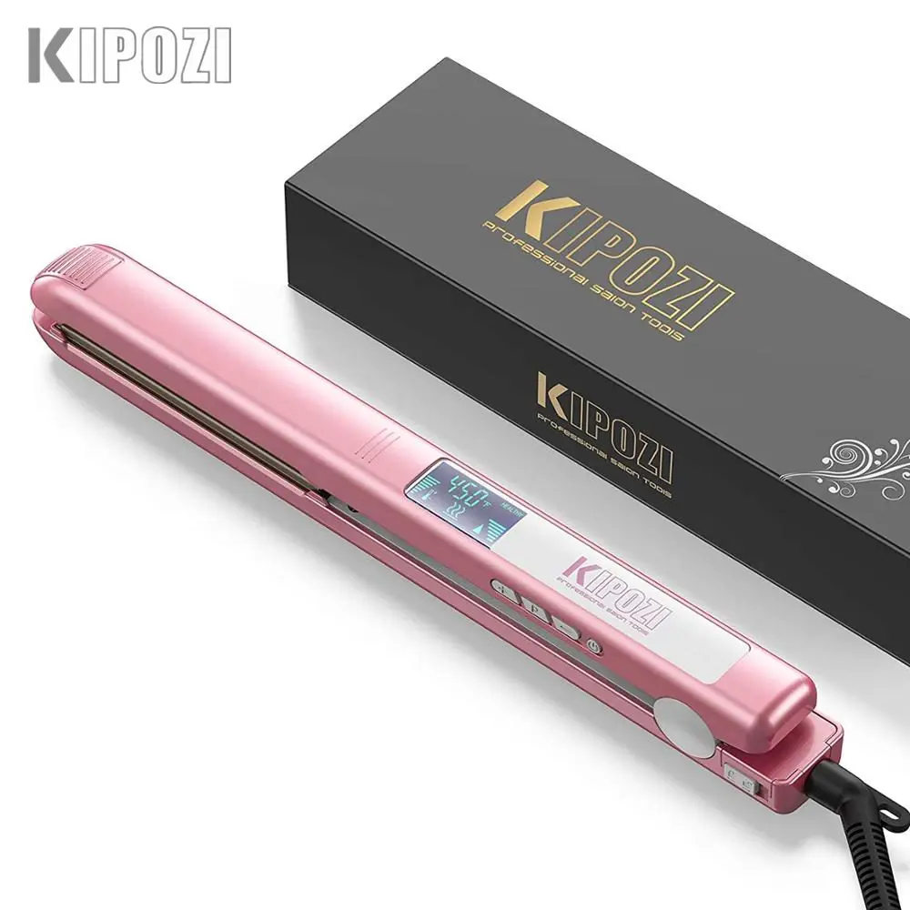 KIPOZI Professional Steam Flat Iron Ceramic Vapor Steam Curler Hair Straightener Fast Heating Iron with LCD display Easy to Use
KIPOZI Professional Steam Flat Iron Ceramic Vapor Steam Curler Hair Straightener Fast Heating Iron with LCD display Easy to Use