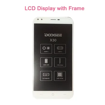 5.5''Tested High Quality LCD For Doogee X30 LCD Display Touch Screen Digitizer Panel Glass Assembly Replacement With Frame
5.5''Tested High Quality LCD For Doogee X30 LCD Display Touch Screen Digitizer Panel Glass Assembly Replacement With Frame