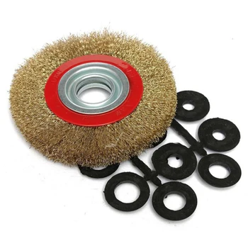 Hot Sale Wire Brush 125mm Wire Wheels Round Brass Plated Steel Stainless Wire Brush Wheel For Bench Grinder Deburring
Hot Sale Wire Brush 125mm Wire Wheels Round Brass Plated Steel Stainless Wire Brush Wheel For Bench Grinder Deburring