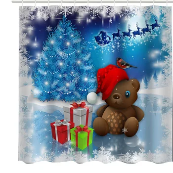 Shower Curtain Snowman Bear Pattern Waterproof Polyester Shower Curtain With Hooks Christmas 8 Style Bath Screens
Shower Curtain Snowman Bear Pattern Waterproof Polyester Shower Curtain With Hooks Christmas 8 Style Bath Screens