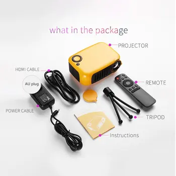 A2000 Portable Mini LED Projector with USB VGA HDMI AV Multimedia for Party Home Entertainment with Remote Control
A2000 Portable Mini LED Projector with USB VGA HDMI AV Multimedia for Party Home Entertainment with Remote Control