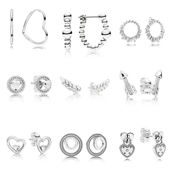 Authentic 925 Sterling Silver Earrings Diy Heart Arrow Ear Earrings For Women Wedding Party Jewelry
Authentic 925 Sterling Silver Earrings Diy Heart Arrow Ear Earrings For Women Wedding Party Jewelry