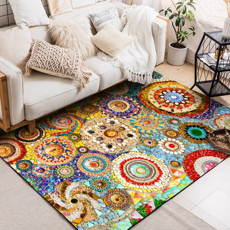 Bohemian National Wind Rug Imitation Cobblestone Bedroom Living Room Carpet Kitchen Bathroom Floor Mat Bed Blanket Mat
Bohemian National Wind Rug Imitation Cobblestone Bedroom Living Room Carpet Kitchen Bathroom Floor Mat Bed Blanket Mat