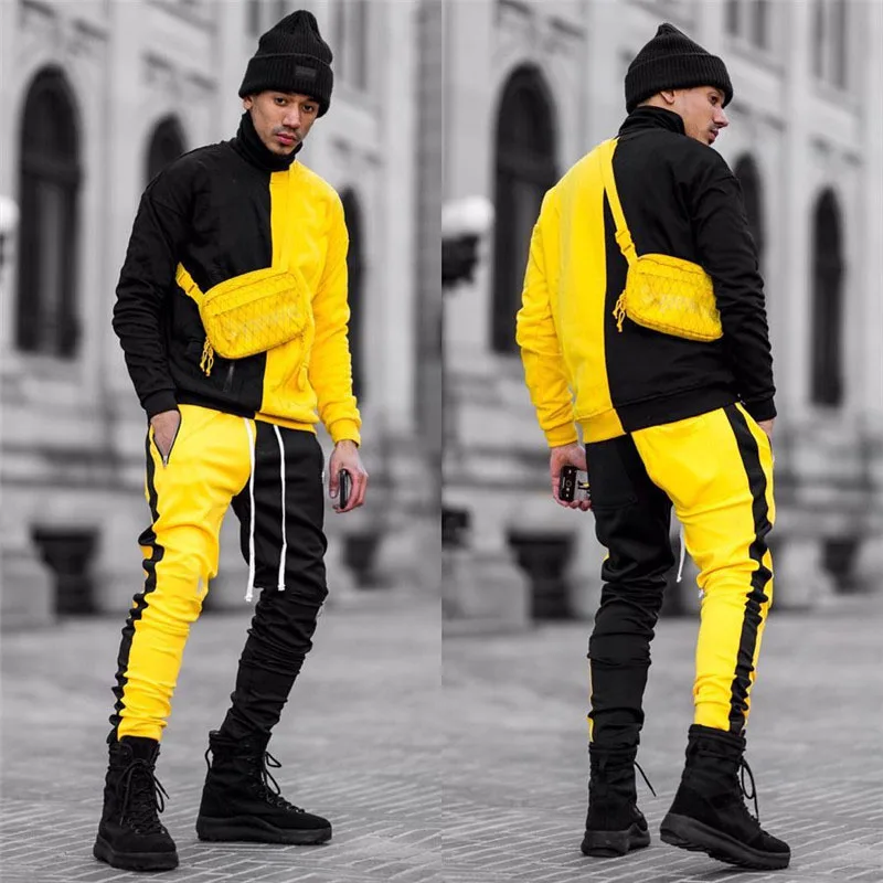 Autumn Men Sporting Suit Patchwork Cotton Loose Tracksuit Sportswear Sweatshirt+sweatpant Casual Jogger Running Outfit Set 2pcs
Autumn Men Sporting Suit Patchwork Cotton Loose Tracksuit Sportswear Sweatshirt+sweatpant Casual Jogger Running Outfit Set 2pcs