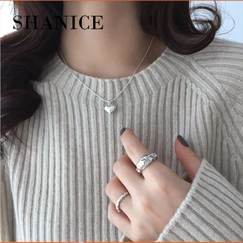 SHANICE S925 sterling silver Carved Necklace For Women Love Heart Snake Bone Chain Pendant Necklaces Boho Jewelry Sweet Gift
SHANICE S925 sterling silver Carved Necklace For Women Love Heart Snake Bone Chain Pendant Necklaces Boho Jewelry Sweet Gift