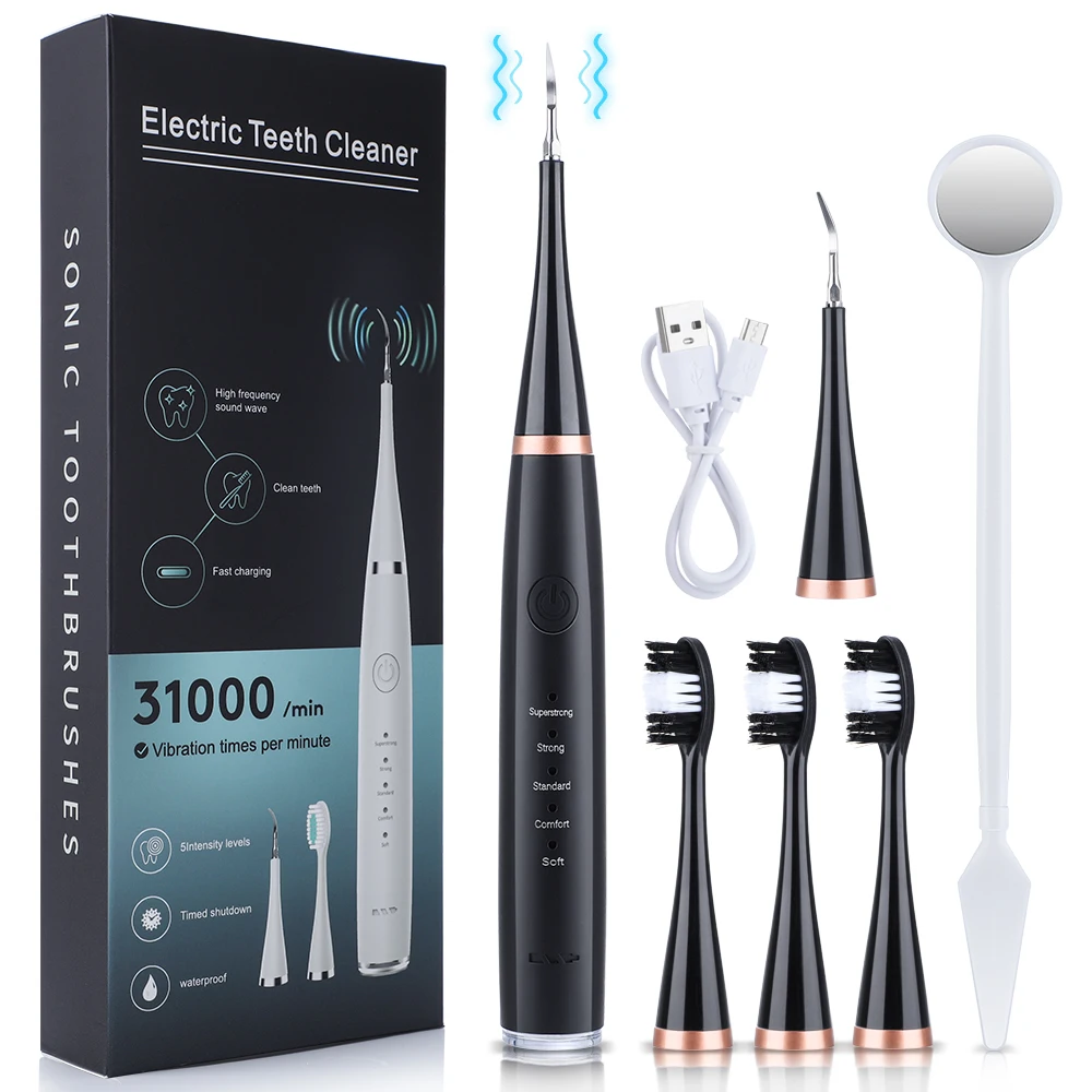 Ultrasonic Dental Scaler Teeth Whitening Cleaner TToothbrush Device Remove Dental Calculus Yellow Tartar Cleaning Oral Care
Ultrasonic Dental Scaler Teeth Whitening Cleaner TToothbrush Device Remove Dental Calculus Yellow Tartar Cleaning Oral Care