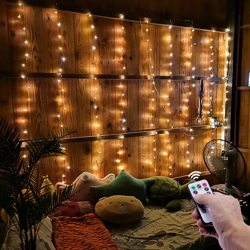 3M LED Christmas Fairy String Lights Remote Control USB New Year Garland Curtain Lamp Holiday Decoration For Home Bedroom Window
3M LED Christmas Fairy String Lights Remote Control USB New Year Garland Curtain Lamp Holiday Decoration For Home Bedroom Window