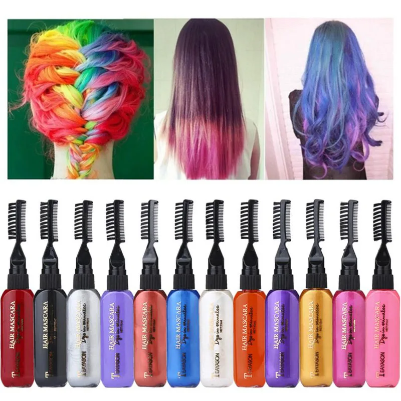 1pc Fashion Hair Color Cream 13 Colors Temporary Hair Dye Mascara Cream Non-toxic DIY Hair Dye Pen Hair Care
1pc Fashion Hair Color Cream 13 Colors Temporary Hair Dye Mascara Cream Non-toxic DIY Hair Dye Pen Hair Care