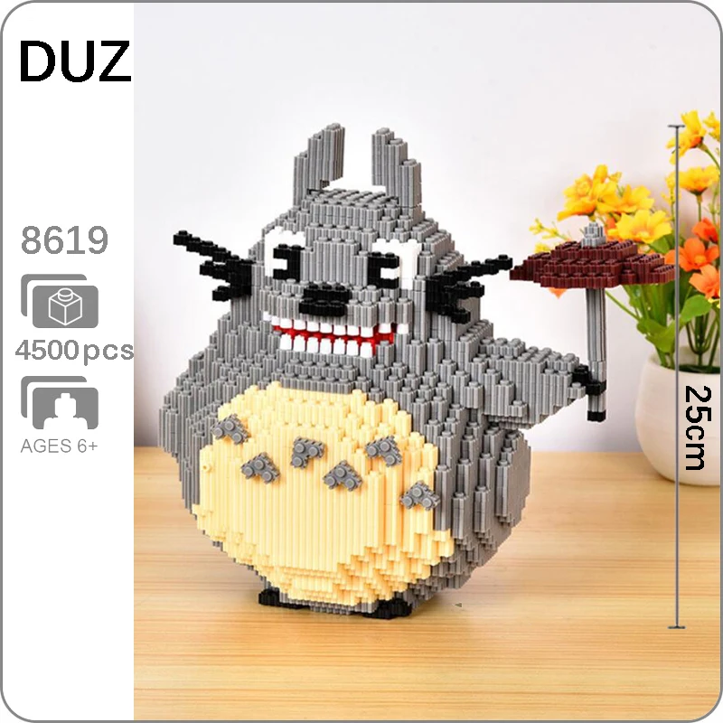 DUZ Animal Spirited Away My Neighbor Totoro Cat Building Blocks 3D Model DIY Small Blocks Mini Diamond Bricks Boy Gifts Toy
DUZ Animal Spirited Away My Neighbor Totoro Cat Building Blocks 3D Model DIY Small Blocks Mini Diamond Bricks Boy Gifts Toy