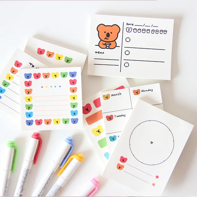 TOYOU 50Sheets Kawaii Rainbow Koala Memo Pads Simple Style To Do List Weekly Planner Stickers School Supplies Korean Stationery
TOYOU 50Sheets Kawaii Rainbow Koala Memo Pads Simple Style To Do List Weekly Planner Stickers School Supplies Korean Stationery