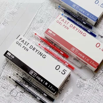 12pcs Fast Drying Ink Pen Ballpoint 0.5mm Blue Red Black Color Gel Pens for Writing Wholesale Stationery Office School F149
12pcs Fast Drying Ink Pen Ballpoint 0.5mm Blue Red Black Color Gel Pens for Writing Wholesale Stationery Office School F149