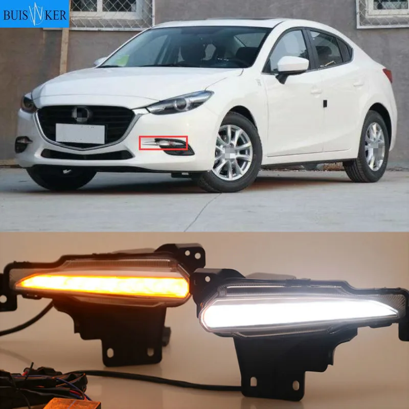 Дневные ходовые огни светильник для Mazda 3 Mazda3 Axela 2017 2018 светодиодный DRL Противотуманные фары лампа Дневной светильник с желтый сигнал стиль реле
Дневные ходовые огни светильник для Mazda 3 Mazda3 Axela 2017 2018 светодиодный DRL Противотуманные фары лампа Дневной светильник с желтый сигнал стиль реле