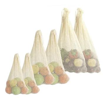 Reusable Cotton Mesh Vegetable Bags Produce Bag Kitchen Storage Drawstring With Bag Fruit Vegetable
Reusable Cotton Mesh Vegetable Bags Produce Bag Kitchen Storage Drawstring With Bag Fruit Vegetable